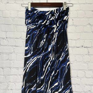 Soma Layered Bandeau Strapless Dress in Seacrest, New With Tags, Color: Blue